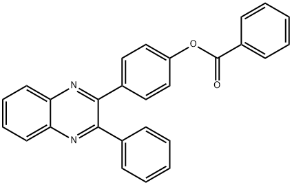 4-(3-phenyl-2-quinoxalinyl)phenyl benzoate Struktur