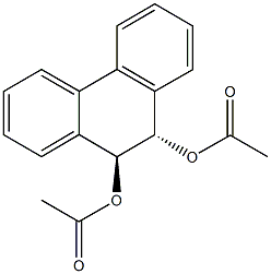 10-(acetyloxy)-9,10-dihydro-9-phenanthrenyl acetate Struktur