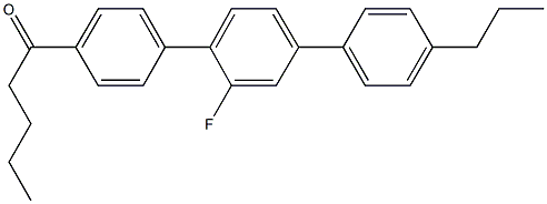 1-(2'-fluoro-4''-propyl[1,1':4',1''-terphenyl]-4-yl)-1-pentanone Structure