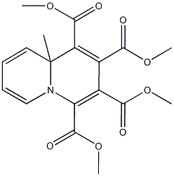 tetramethyl 9a-methyl-9aH-quinolizine-1,2,3,4-tetracarboxylate Struktur