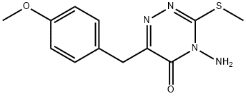 98515-39-0 4-amino-6-(4-methoxybenzyl)-3-(methylsulfanyl)-1,2,4-triazin-5(4H)-one