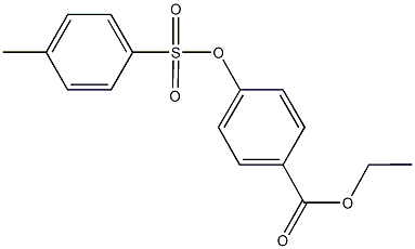 ethyl 4-{[(4-methylphenyl)sulfonyl]oxy}benzoate Structure