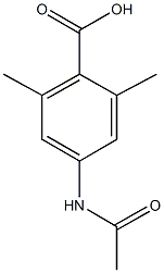 4-(acetylamino)-2,6-dimethylbenzoic acid Struktur