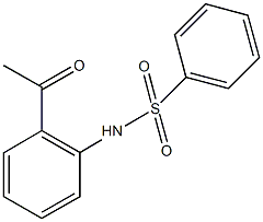 N-(2-acetylphenyl)benzenesulfonamide Structure