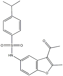 N-(3-acetyl-2-methyl-1-benzofuran-5-yl)-4-isopropylbenzenesulfonamide