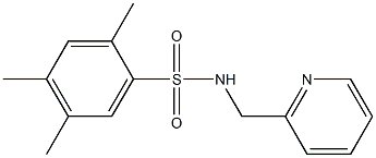 2,4,5-trimethyl-N-(2-pyridinylmethyl)benzenesulfonamide,,结构式