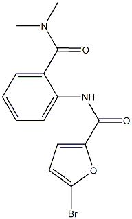 5-bromo-N-{2-[(dimethylamino)carbonyl]phenyl}-2-furamide Structure