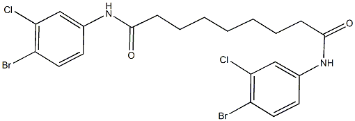 N~1~,N~9~-bis(4-bromo-3-chlorophenyl)nonanediamide Struktur