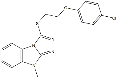 3-{[2-(4-chlorophenoxy)ethyl]sulfanyl}-9-methyl-9H-[1,2,4]triazolo[4,3-a]benzimidazole