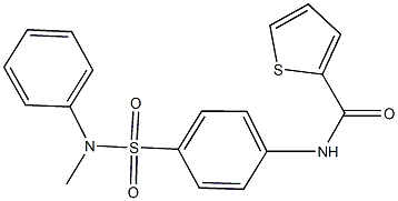 N-{4-[(methylanilino)sulfonyl]phenyl}-2-thiophenecarboxamide Structure