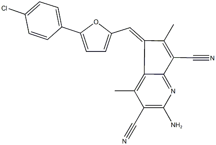 2-amino-5-{[5-(4-chlorophenyl)-2-furyl]methylene}-4,6-dimethyl-5H-cyclopenta[b]pyridine-3,7-dicarbonitrile