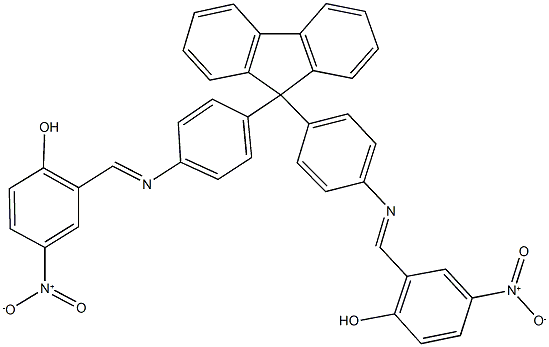 2-{[(4-{9-[4-({2-hydroxy-5-nitrobenzylidene}amino)phenyl]-9H-fluoren-9-yl}phenyl)imino]methyl}-4-nitrophenol