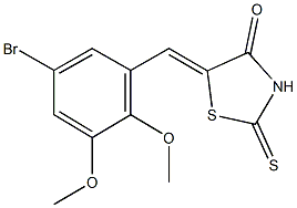  5-(5-bromo-2,3-dimethoxybenzylidene)-2-thioxo-1,3-thiazolidin-4-one
