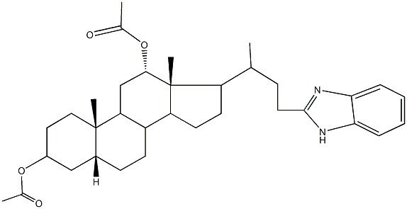 12-(acetyloxy)-17-[3-(1H-benzimidazol-2-yl)-1-methylpropyl]-10,13-dimethylhexadecahydro-1H-cyclopenta[a]phenanthren-3-yl acetate