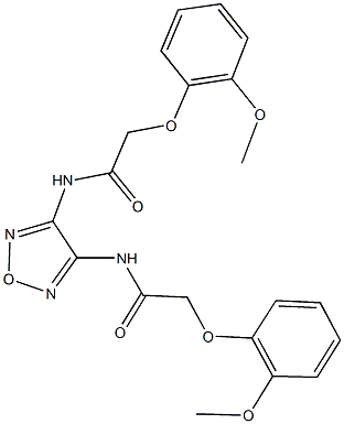 2-(2-methoxyphenoxy)-N-(4-{[(2-methoxyphenoxy)acetyl]amino}-1,2,5-oxadiazol-3-yl)acetamide