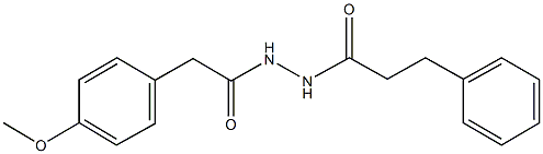  2-(4-methoxyphenyl)-N'-(3-phenylpropanoyl)acetohydrazide
