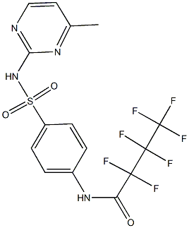 2,2,3,3,4,4,4-heptafluoro-N-(4-{[(4-methyl-2-pyrimidinyl)amino]sulfonyl}phenyl)butanamide