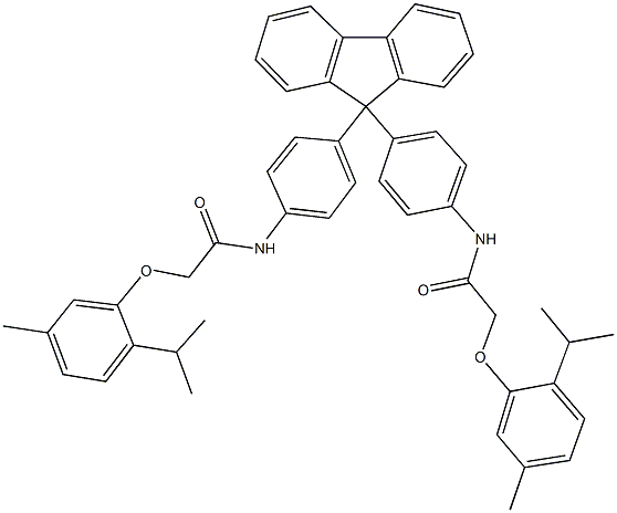 2-(2-isopropyl-5-methylphenoxy)-N-{4-[9-(4-{[(2-isopropyl-5-methylphenoxy)acetyl]amino}phenyl)-9H-fluoren-9-yl]phenyl}acetamide