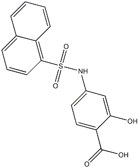 2-hydroxy-4-[(1-naphthylsulfonyl)amino]benzoic acid