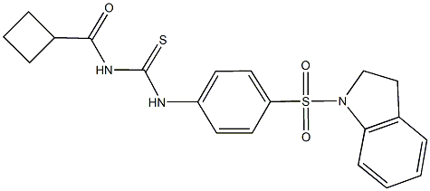 N-(cyclobutylcarbonyl)-N'-[4-(2,3-dihydro-1H-indol-1-ylsulfonyl)phenyl]thiourea