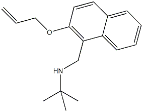 N-{[2-(allyloxy)-1-naphthyl]methyl}-N-(tert-butyl)amine 化学構造式