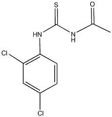 N-acetyl-N'-(2,4-dichlorophenyl)thiourea Struktur