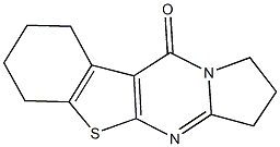2,3,6,7,8,9-hexahydro[1]benzothieno[2,3-d]pyrrolo[1,2-a]pyrimidin-10(1H)-one 结构式