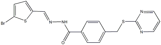 N'-[(5-bromo-2-thienyl)methylene]-4-[(2-pyrimidinylsulfanyl)methyl]benzohydrazide