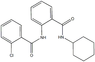 2-[(2-chlorobenzoyl)amino]-N-cyclohexylbenzamide