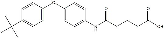5-[4-(4-tert-butylphenoxy)anilino]-5-oxopentanoic acid 结构式