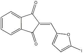 2-[(5-iodo-2-furyl)methylene]-1H-indene-1,3(2H)-dione