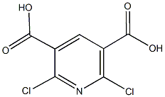 2,6-dichloro-3,5-pyridinedicarboxylic acid Struktur