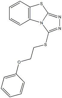 phenyl 2-([1,2,4]triazolo[3,4-b][1,3]benzothiazol-3-ylsulfanyl)ethyl ether 结构式