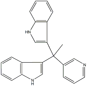 3-[1-(1H-indol-3-yl)-1-(3-pyridinyl)ethyl]-1H-indole