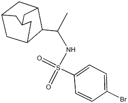 N-[1-(2-adamantyl)ethyl]-4-bromobenzenesulfonamide Structure