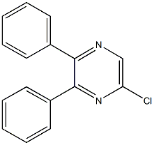 5-chloro-2,3-diphenylpyrazine 结构式