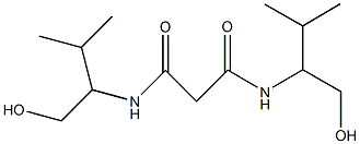 N~1~,N~3~-bis[1-(hydroxymethyl)-2-methylpropyl]malonamide,,结构式