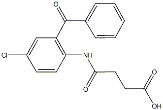 4-(2-benzoyl-4-chloroanilino)-4-oxobutanoic acid