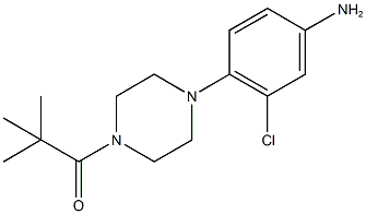  3-chloro-4-[4-(2,2-dimethylpropanoyl)-1-piperazinyl]phenylamine
