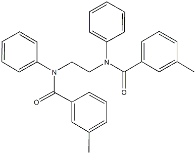 3-methyl-N-{2-[(3-methylbenzoyl)anilino]ethyl}-N-phenylbenzamide Structure