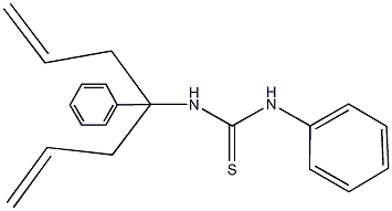 N-(1-allyl-1-phenyl-3-butenyl)-N'-phenylthiourea 结构式