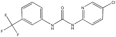 N-(5-chloro-2-pyridinyl)-N'-[3-(trifluoromethyl)phenyl]urea Struktur