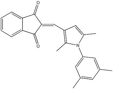  2-{[1-(3,5-dimethylphenyl)-2,5-dimethyl-1H-pyrrol-3-yl]methylene}-1H-indene-1,3(2H)-dione