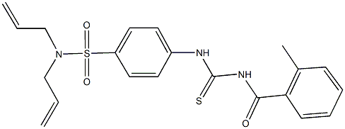  N,N-diallyl-4-({[(2-methylbenzoyl)amino]carbothioyl}amino)benzenesulfonamide
