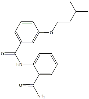  2-{[3-(isopentyloxy)benzoyl]amino}benzamide