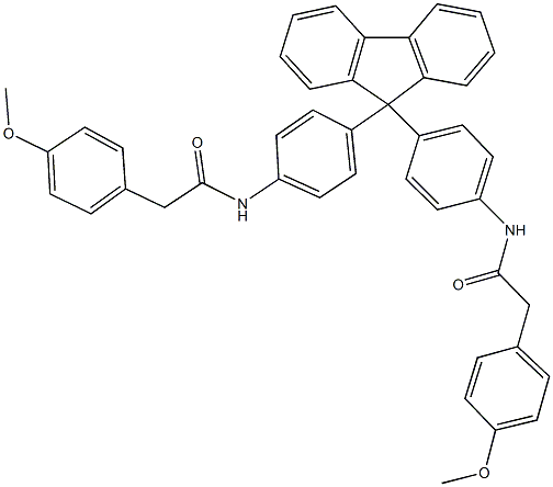 2-(4-methoxyphenyl)-N-{4-[9-(4-{[(4-methoxyphenyl)acetyl]amino}phenyl)-9H-fluoren-9-yl]phenyl}acetamide