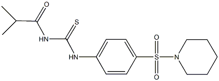  N-isobutyryl-N'-[4-(1-piperidinylsulfonyl)phenyl]thiourea