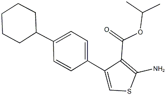 isopropyl 2-amino-4-(4-cyclohexylphenyl)-3-thiophenecarboxylate Structure
