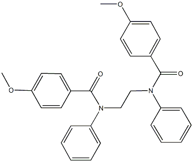 4-methoxy-N-{2-[(4-methoxybenzoyl)anilino]ethyl}-N-phenylbenzamide Structure