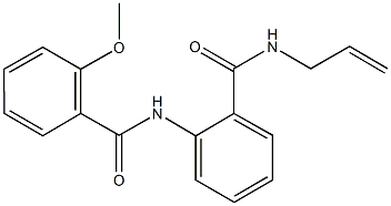 N-allyl-2-[(2-methoxybenzoyl)amino]benzamide Structure